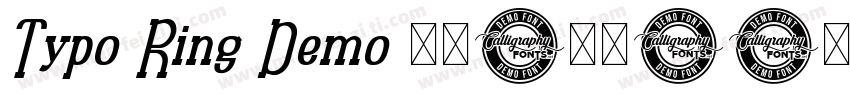 Typo Ring Demo 粗体(西方)字体转换